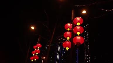 实拍过年春节红火灯笼视频的预览图